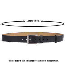 Load image into Gallery viewer, Black Engraved Leather Belt Funny Personalized Gift For Husband Boyfriend
