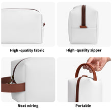 Load image into Gallery viewer, Travel PU Leather Toilettrie Bag Makeup Cosmetics Organizer
