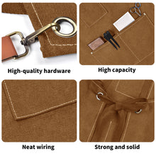 Load image into Gallery viewer, Unisex Canvas Cross Back Chef Aprons Multifunction with Large Pockets
