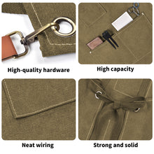 Load image into Gallery viewer, Unisex Canvas Cross Back Chef Aprons Multifunction with Large Pockets
