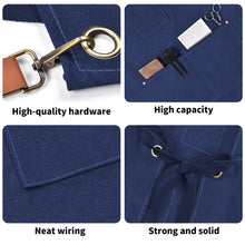 Load image into Gallery viewer, Unisex Canvas Cross Back Chef Aprons Multifunction with Large Pockets
