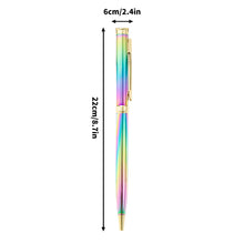 Load image into Gallery viewer, Personalized 6 Pack Rainbow Ballpoint Pen with Engraved Name and Logo
