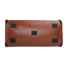 Load image into Gallery viewer, Personalized Leather Duffle Bag Foldable Travel Bag
