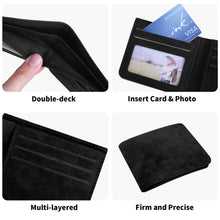 Load image into Gallery viewer, Two Sides Printing Leather Mens Thin Wallet for Dad for Him
