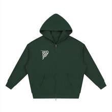 Load image into Gallery viewer, Unisex Loose Solid Full Zip Hoodie
