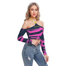 Load image into Gallery viewer, All-Over Print Women's Halter Lace-up Top
