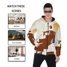 Load image into Gallery viewer, All-Over Print Zip Up Hoodie With Pocket
