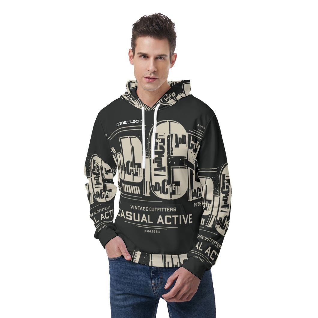 All-Over Print Men's Hoodie With Double-side Print Hood