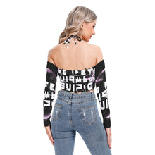 Load image into Gallery viewer, All-Over Print Women's Halter Lace-up Top
