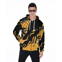 Load image into Gallery viewer, All-Over Print Zip Up Hoodie With Pocket
