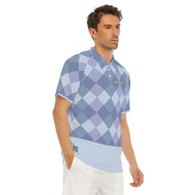 Load image into Gallery viewer, All-Over Print Men's Short Sleeve Polo Shirt With Button Closure

