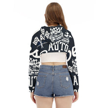 Load image into Gallery viewer, All-Over Print Women's Smock Short Hoodie With Long Sleeve
