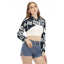 Load image into Gallery viewer, All-Over Print Women's Smock Short Hoodie With Long Sleeve
