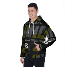 Load image into Gallery viewer, All-Over Print Men's Raglan Zip Up Hoodie
