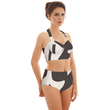 Load image into Gallery viewer, All-Over Print Women's Swimsuit Set With Halter
