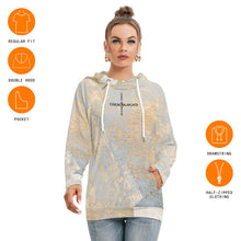 Load image into Gallery viewer, All-Over Print Women's Hoodie With Double Hood
