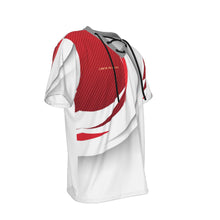 Load image into Gallery viewer, All-Over Print Men's Short Sleeve T-shirt with Neckline Tie
