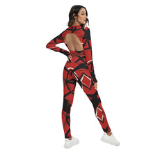 Load image into Gallery viewer, All-Over Print Women's Sport Set With Backless Top And Leggings
