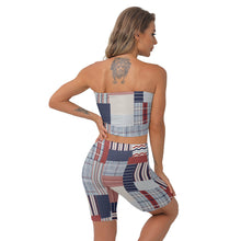 Load image into Gallery viewer, All-Over Print Women's Breast Wrap Shorts Suit
