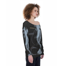 Load image into Gallery viewer, All-Over Print Oversized Women's Off-Shoulder Sweatshirt

