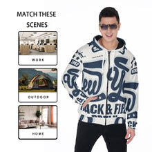 Load image into Gallery viewer, All-Over Print Zip Up Hoodie With Pocket
