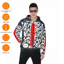 Load image into Gallery viewer, All-Over Print Zip Up Hoodie With Pocket
