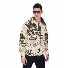 Load image into Gallery viewer, All-Over Print Zip Up Hoodie With Pocket
