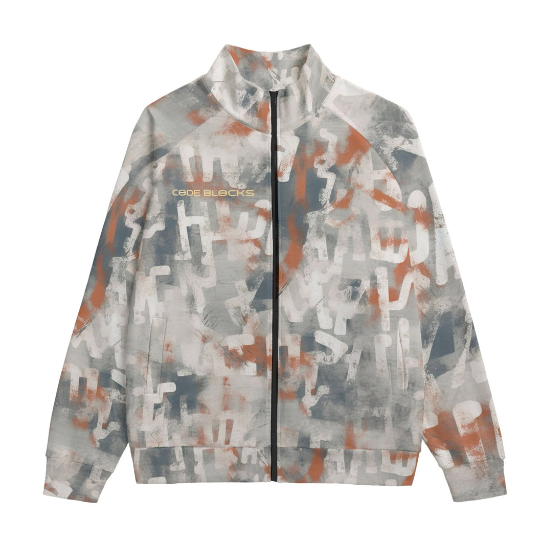 All-Over Print Unisex Stand Up Collar Jacket With Raglan Sleeve | 310GSM Cotton