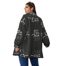 Load image into Gallery viewer, All-Over Print Unisex Borg Fleece Stand-up Collar Coat With Zipper Closure(Plus Size)
