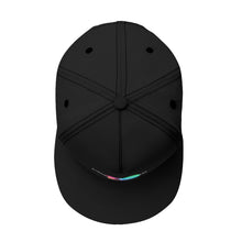 Load image into Gallery viewer, All-Over Print Black Buckle Flat-Brim Baseball Cap With Box
