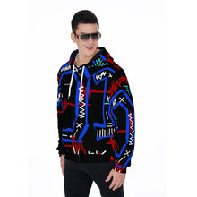 Load image into Gallery viewer, All-Over Print Zip Up Hoodie With Pocket
