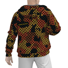 Load image into Gallery viewer, All-Over Print Men's Sherpa Fleece Zip Up Hoodie
