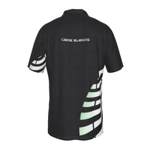 Load image into Gallery viewer, All-Over Print Men's Lapel Zip Short Sleeve POLO
