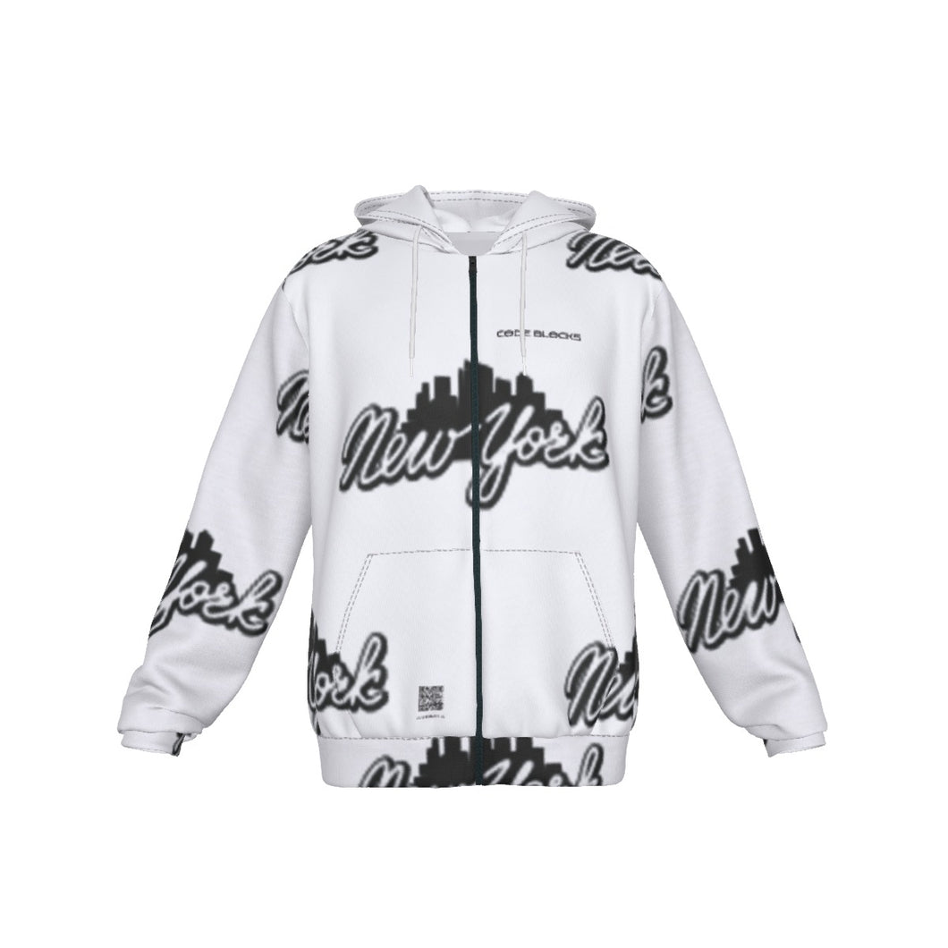 All-Over Print Men's Hoodie With Fleece