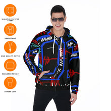 Load image into Gallery viewer, All-Over Print Zip Up Hoodie With Pocket
