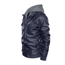 Load image into Gallery viewer, Men's Zip Leather Jacket |DTF
