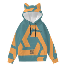 Load image into Gallery viewer, All-Over Print Women’s Hoodie With Decorative Ears
