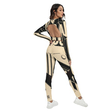 Load image into Gallery viewer, All-Over Print Women's Sport Set With Backless Top And Leggings
