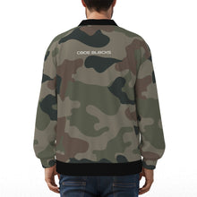 Load image into Gallery viewer, All-Over Print Unisex V-neck Knitted Fleece Cardigan With Button Closure
