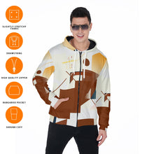 Load image into Gallery viewer, All-Over Print Zip Up Hoodie With Pocket
