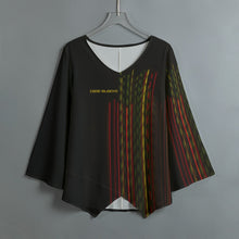 Load image into Gallery viewer, All-Over Print Women's V-neck T-shirt With Irregular Hem
