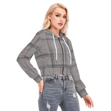 Load image into Gallery viewer, All-Over Print Women's Crop Top Hoodie With Zipper Closure
