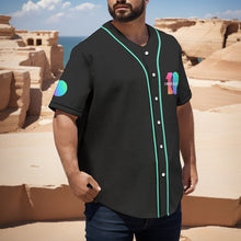 Load image into Gallery viewer, All-Over Print Men's Short Sleeve Baseball Jersey With Pinstripes
