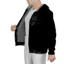 Load image into Gallery viewer, All-Over Print Men's Sherpa Fleece Zip Up Hoodie
