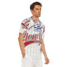Load image into Gallery viewer, All-Over Print Men&#39;s Short Sleeve Polo Shirt With Button Closure

