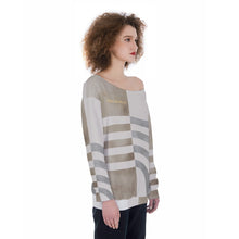 Load image into Gallery viewer, All-Over Print Oversized Women's Off-Shoulder Sweatshirt
