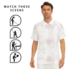 Load image into Gallery viewer, All-Over Print Men's Short Sleeve Polo Shirt With Button Closure

