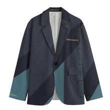 Load image into Gallery viewer, All-Over Print Men&#39;s Casual Flat Lapel Collar Blazer | 245GSM Cotton

