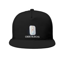 Load image into Gallery viewer, All-Over Print Black Buckle Flat-Brim Baseball Cap With Box
