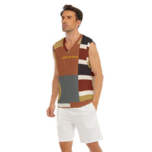 Load image into Gallery viewer, All-Over Print Men's Imitation Knitted V-neck Vest
